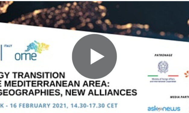 Web talk Energy Transition in the Mediterranean Area: new geographies, new alliances