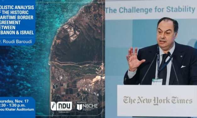 Conversation Panel with Dr. Roudi Baroudi – NDU Louaize