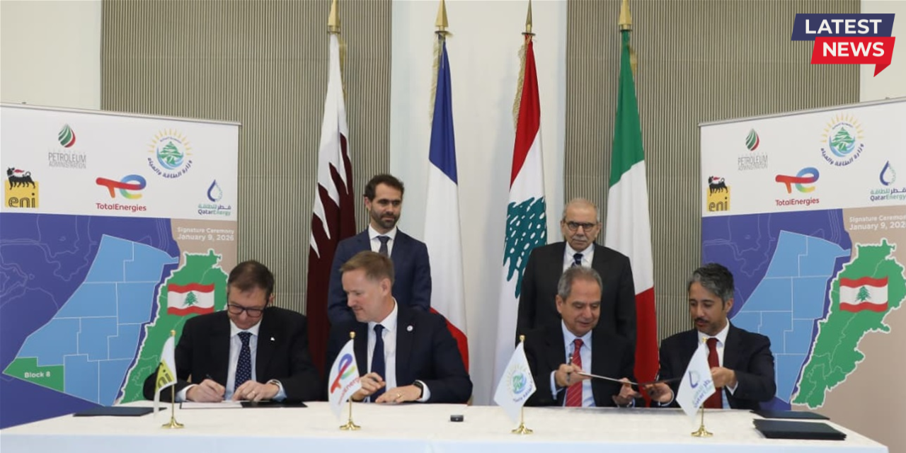 Gas Exploration Agreement for Block 8 Signed at the Grand Serail