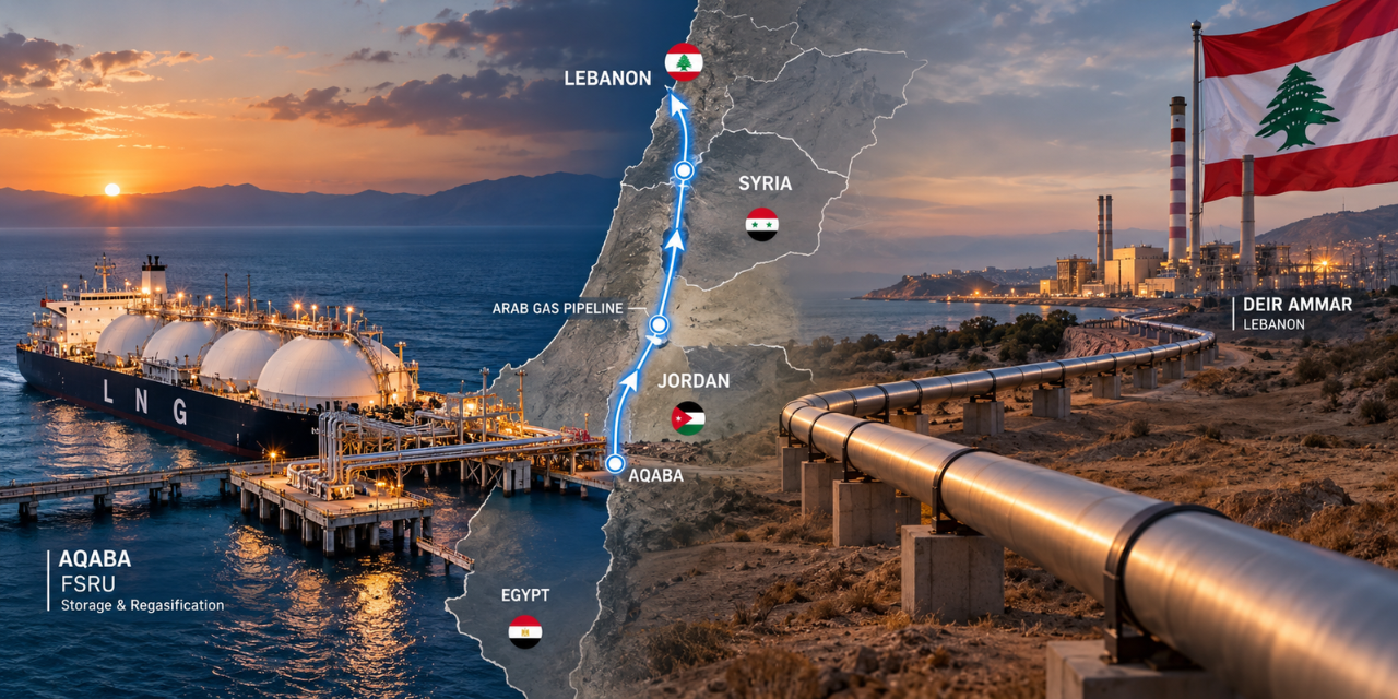 Jordan Agrees to Supply Lebanon with Natural Gas Through Aqaba